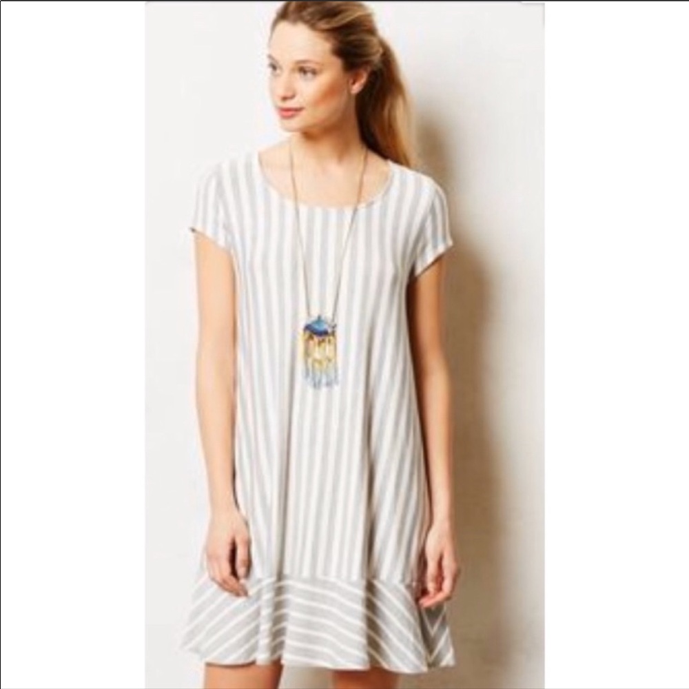 Anthropologie Puella Striped Tunic Dress